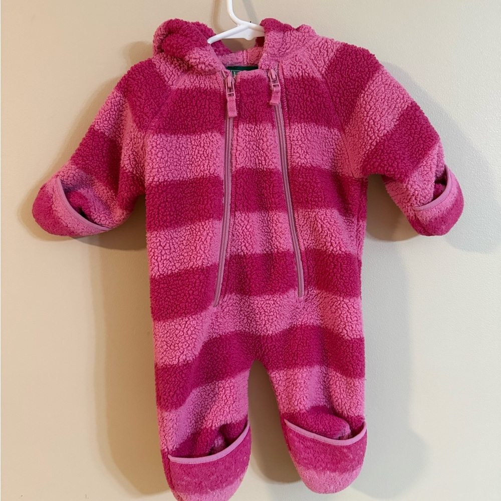 L.L Bean Fuzzy Bunting 0-3 months